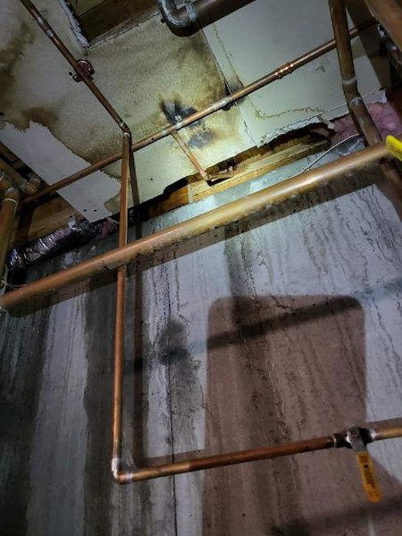 Water Damage Drywall Demolition & Copper Repiping Project in Greenwich, CT